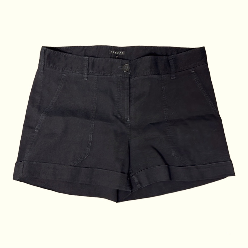 Theory Linen Black Short 10